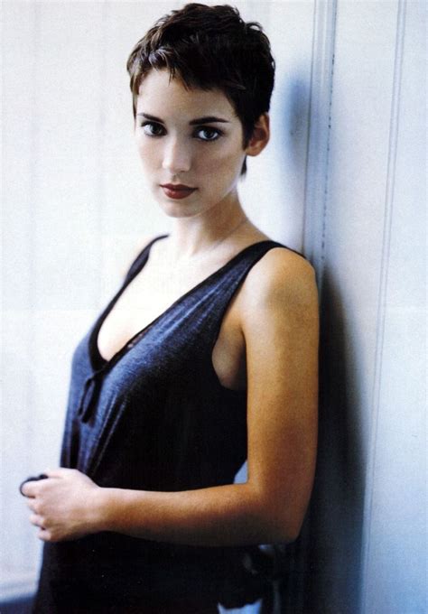 Winona Ryder I Totally Let Someone Cut My Hair Like This For Their Short Hair Class She Aced It