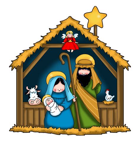 Christmas Clip Art Jesus Birth 20 Free Cliparts Download Images On