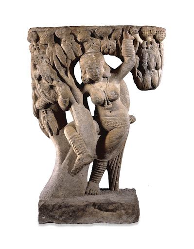 Sandstone Figure Of Shalabhanjika Yakshi Google Arts Culture