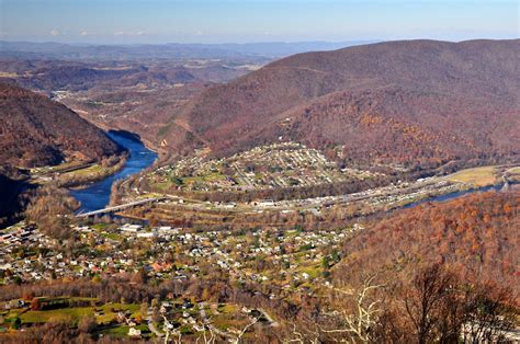 Narrows Virginia Photographed From Sentinel Point