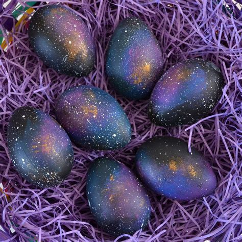 How To Create Easter Eggs Covered In Galaxies Galaxy Easter Eggs
