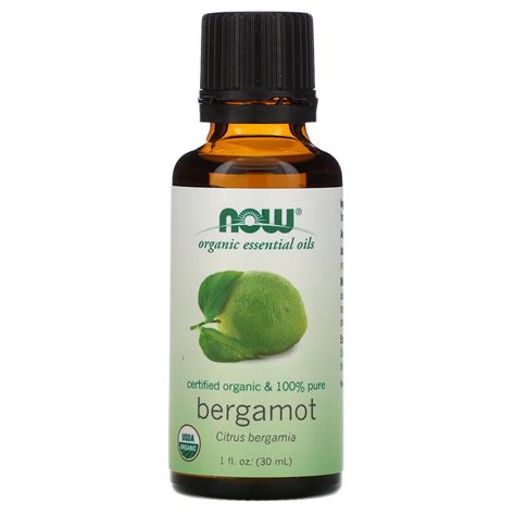 Now Foods Organic Essential Oils Bergamot 1 Fl Oz 30 Ml Iherb