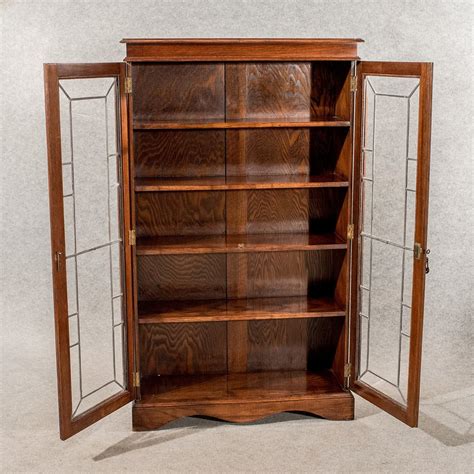 Antique Oak Display Bookcase China Cabinet Quality Antiques Atlas