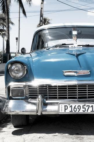 Blue car | blue car, blue aesthetic, feeling blue. 'Cuba Fuerte Collection - Blue Chevy Classic Car ...