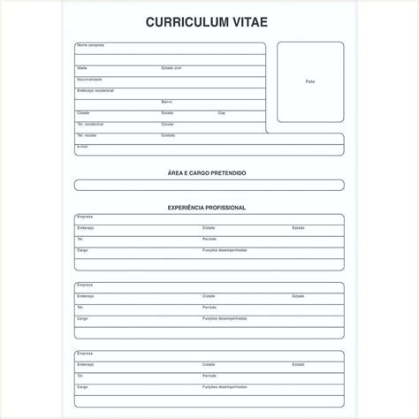 Curriculo Simples E Bom Curriculum Vitae Functional Resume Types Of