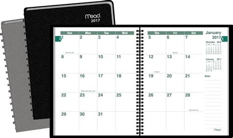 Mead Monthly Planner 2017 Large Print 6 78 X 8 34