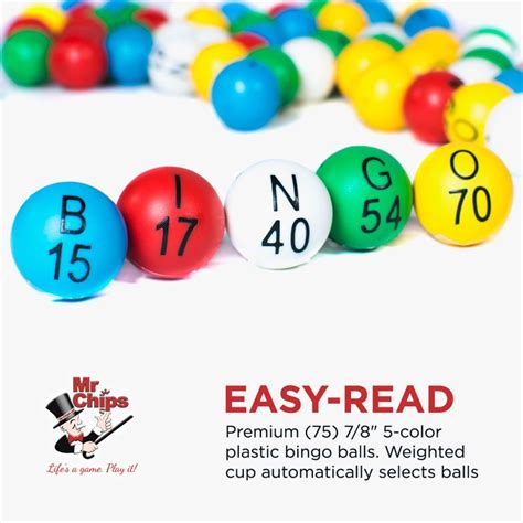Easy Read Bingo Balls For Bingo Cages Bingo Ball Bingo Set