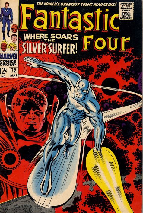 Capns Comics Spacey Jack Kirby Marvel Comics Covers Silver Surfer