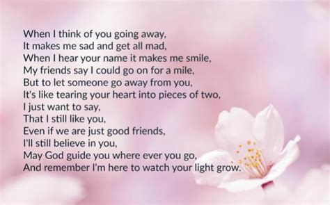 What do you get someone moving away. Best Friends Poems | Text & Image Poems | QuoteReel