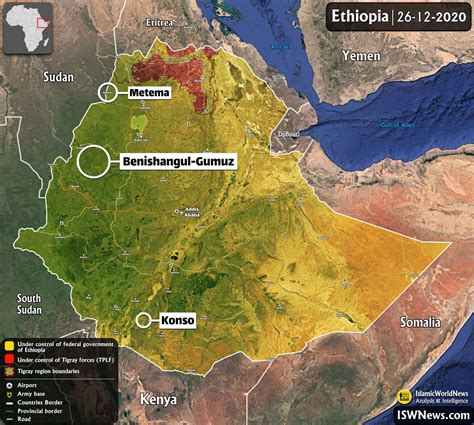 Ethiopia map - IWN