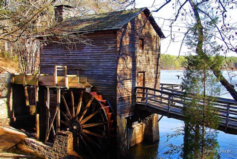 Stone Mountain Grist Mill By Janie Oliver Redbubble