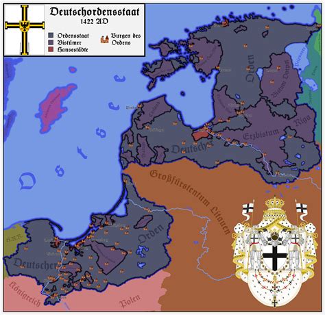 Teutonic Order 1422 Rimaginarymaps
