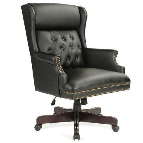 Shop Belleze Executive Wingback Traditional Office Faux Leather Chair