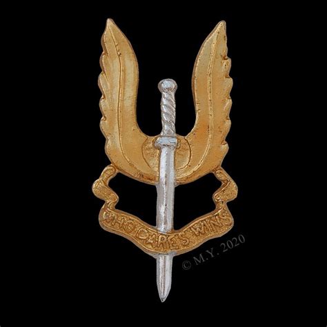 Rhodesian Special Air Service Regiment Staybrite Cap Badge Sas The