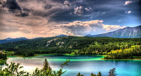 Download Emerald Lake Alaska Wide Desktop Background Wallpaper Hd By
