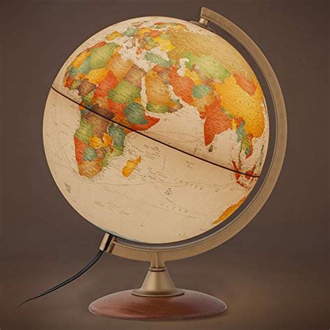 Waypoint Geographic Light Up Globe Journey 12” Illuminated Antique