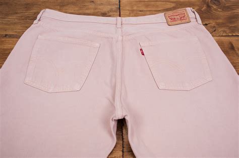 Vintage Levis Levi 501 Ct Faded Pink Tapered Denim Jeans 38 X Etsy