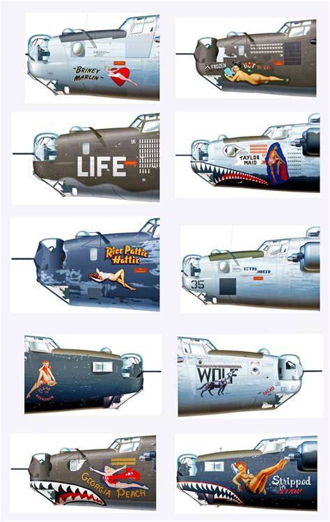 Nose Art Wwii Bomber Airplane Art