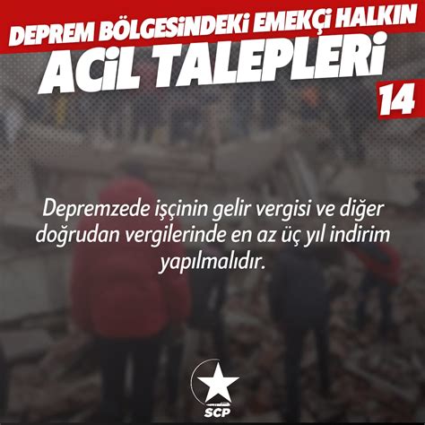 Sosyalist Cumhuriyet Partisi On Twitter Deprem B Lges Ndek Emek