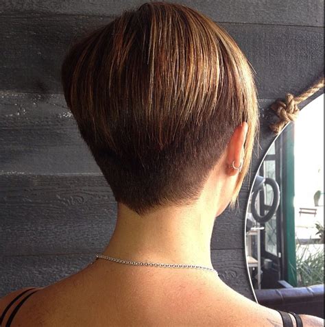 Layered Asymmetrical Pixie Bob Shaved Stack By Sonny Zizzo Short Hair