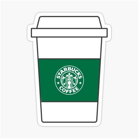 Starbucks Coffee Cup Sticker For Sale By Kerri8 Redbubble