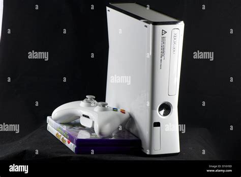 New Series Of Xbox 360 White Set From Microsfot Stock Photo Alamy