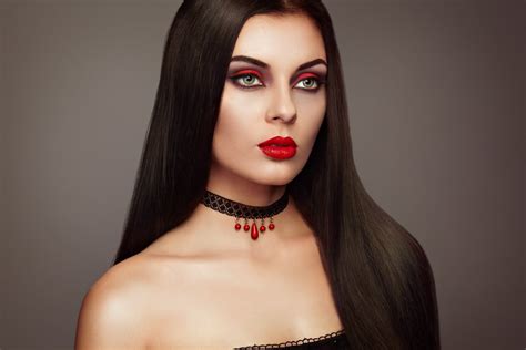 download makeup brunette lipstick face woman model 4k ultra hd wallpaper