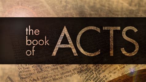 Book Of Acts Summary Youtube