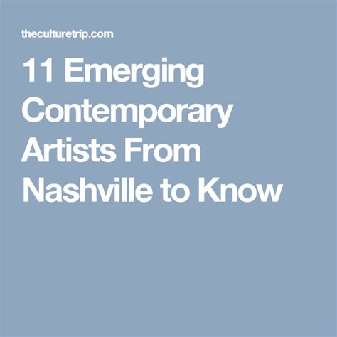 11 Emerging Contemporary Artists From Nashville To Know Contemporary