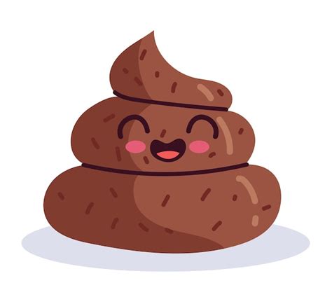 Premium Vector Happy Poop Character Vector Flat Cartoon Graphic