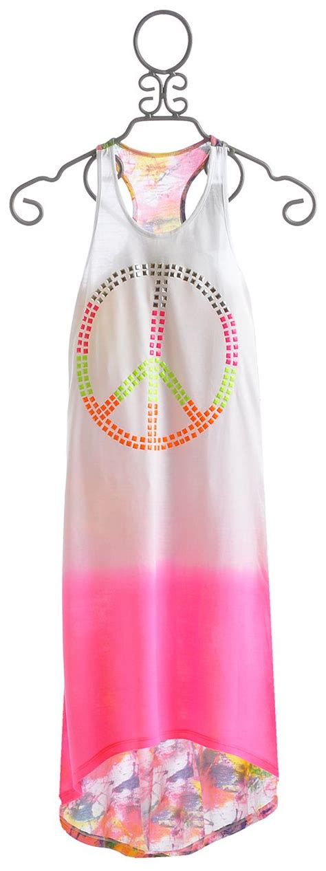 Flowers By Zoe Tween Peace Hi Low Dress Girls Boutique Dresses