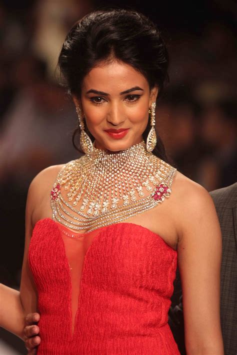 High Quality Bollywood Celebrity Pictures Sonal Chauhan Looks Super Hot In Red Dress At The Day