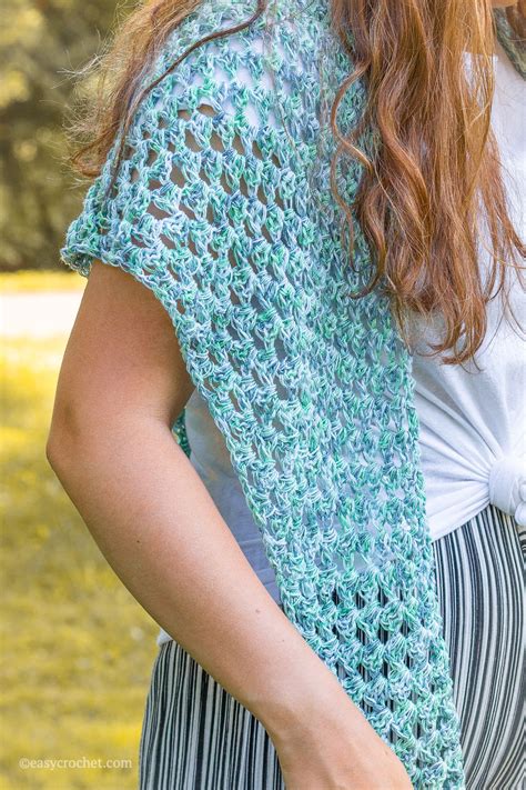 Easy Crochet Shawl Pattern For Summer Crochet Shawl