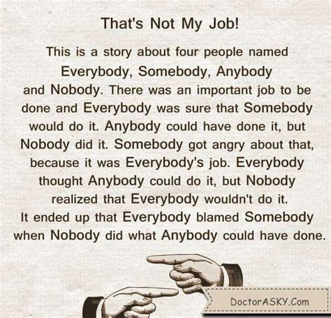 Thats Not My Job Job Quotes Great Job Quotes Wise Quotes