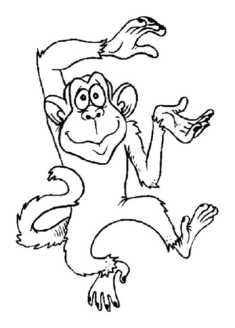 Dessin De Singe Mignon Nouveau Galerie Singe 10 Coloriage De Singes