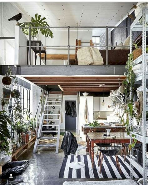 A Painters Modern Loft Minimalist Interior Of Loft With Dreamy And