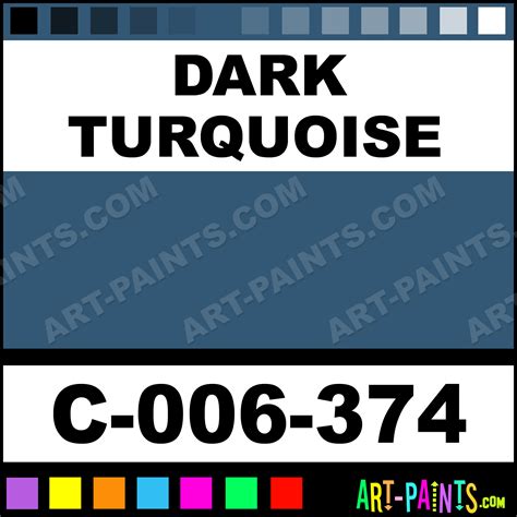 Dark Turquoise Stains Ceramic Porcelain Paints C 006 374 Dark
