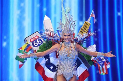 Miss Usa Noelia Voigt Wears Landmarks Costume At Miss Universe 2023
