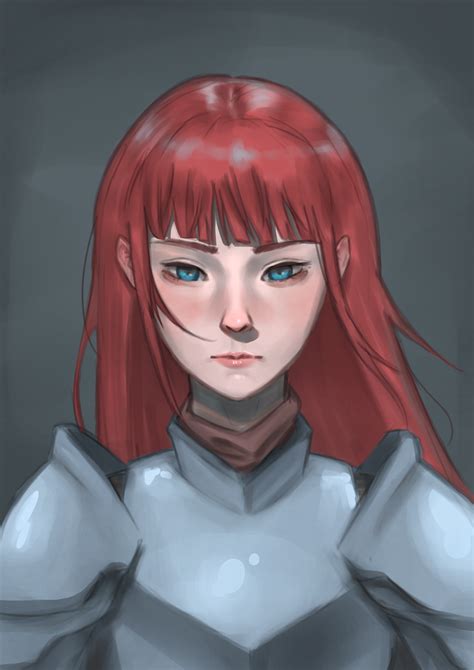 A Red Haired Knight I Drew I Feel Like My Values Have Improved D