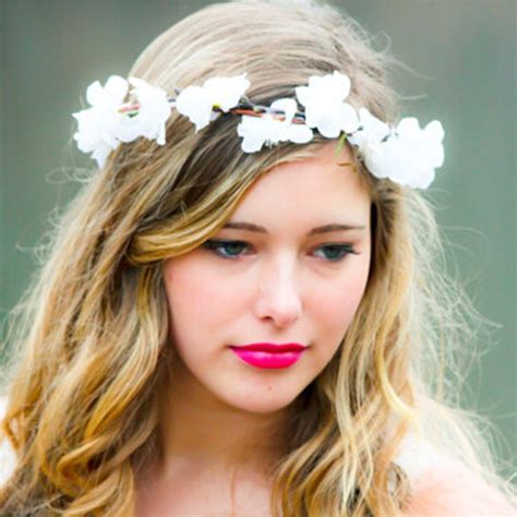Beautiful Flower Crown Headbands For Women Wedding Festival Summer