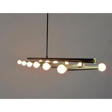Black And Brass Linear Chandelier Linear Chandelier Black And Brass