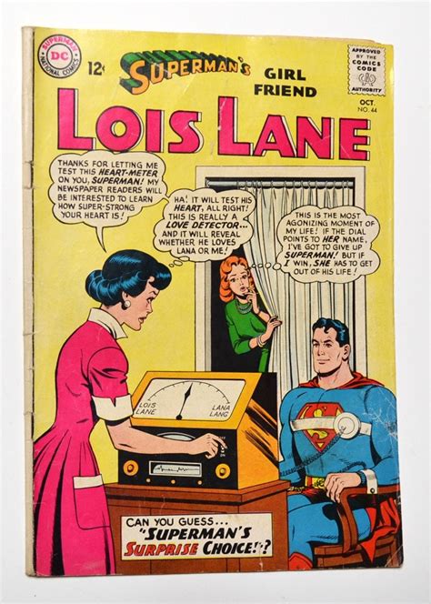 Vintage Lois Lane Comic Book 44 Supermans Girlfriend Dc Comics Etsy