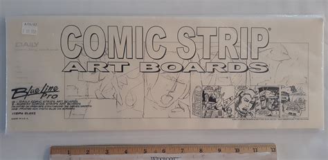 Comic Strip Art Boards Vintage Complete Un Used Package Blue Etsy