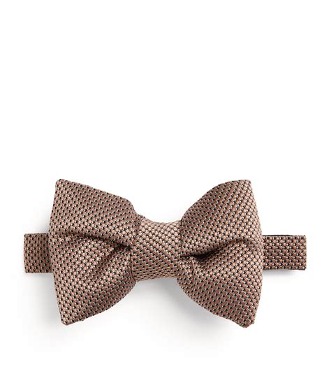 Tom Ford Pink Silk Woven Bow Tie Harrods Uk