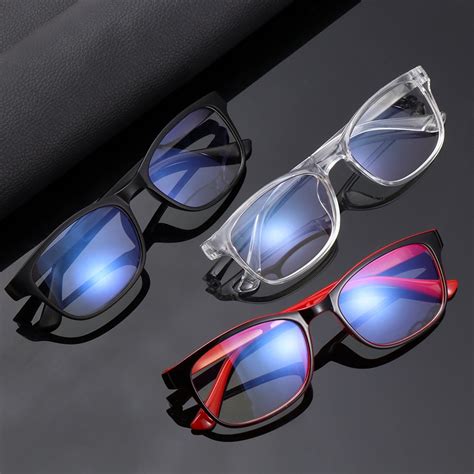 Fashion Blue Light Blocking Glasses Unisex Clear Lens Computer Goggles Spectacles Eyeglasses Men