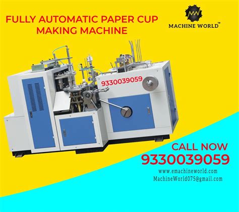 Fully Automatic Paper Cup Making Machine Cup Size 0 100 Ml At Rs