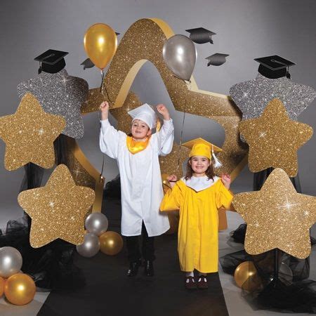 Graduation day is a once in a lifetime chance to celebrate your educational achievements, so when you finally have your cap and gown, it's time to start gathering new design ideas for how you're going to 50 best graduation caps & diy decoration ideas for your graduation day. Sparkle Stars Props | Graduation theme, Preschool decor ...