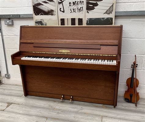 Hopkinson British Built Medium Mahogany Upright Piano — Pianos Direct