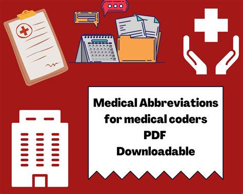 Medical Abbreviations For Medical Coders Etsy