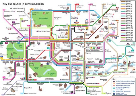 London Map Tube Attraction Mapa De Autobuses Mapa Del Metro De